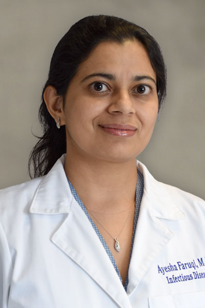 Ayesha A. Faruqi, MD, MPH, board-certified physician with Infectious Disease Services of Georgia, North Atlanta